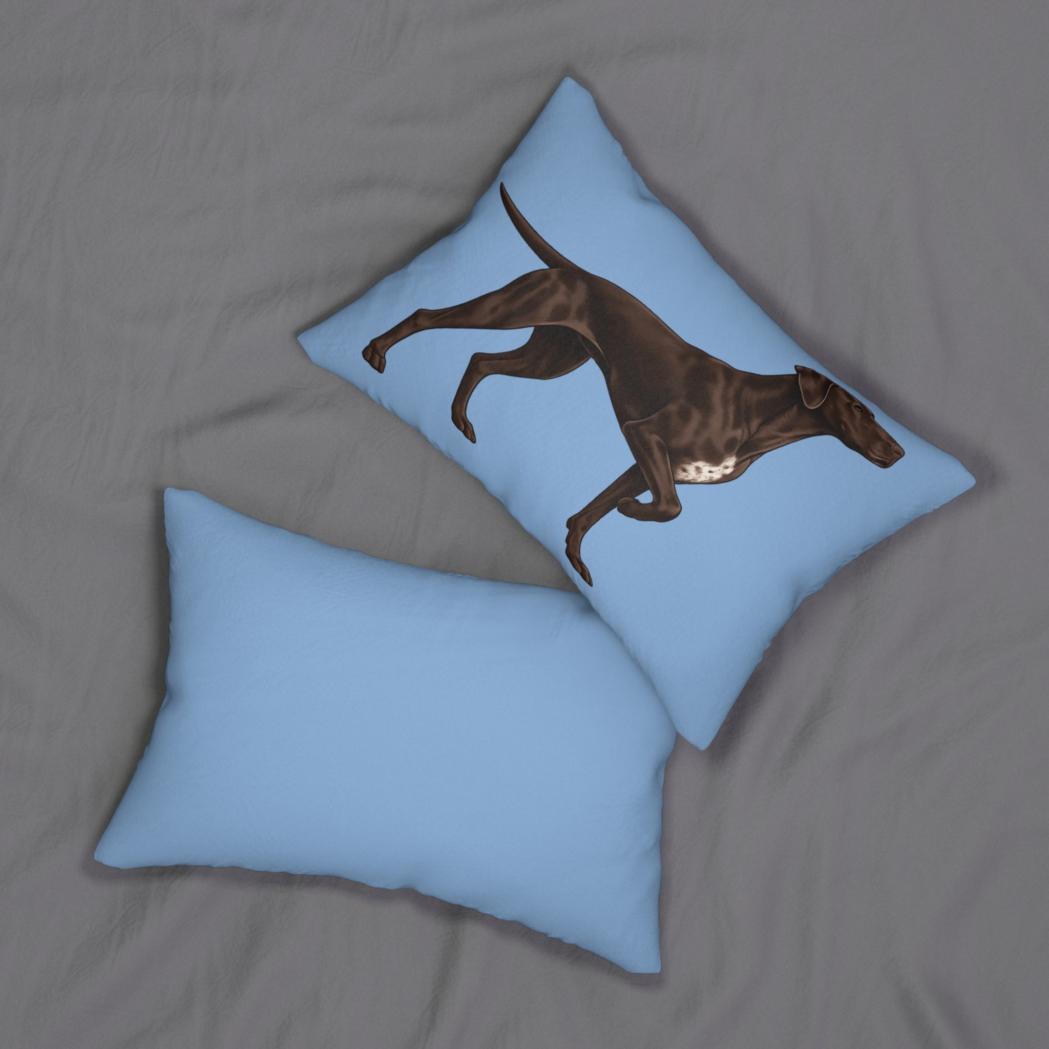 Braque Francais Lumbar Pillow – French Pointer Dog Décor