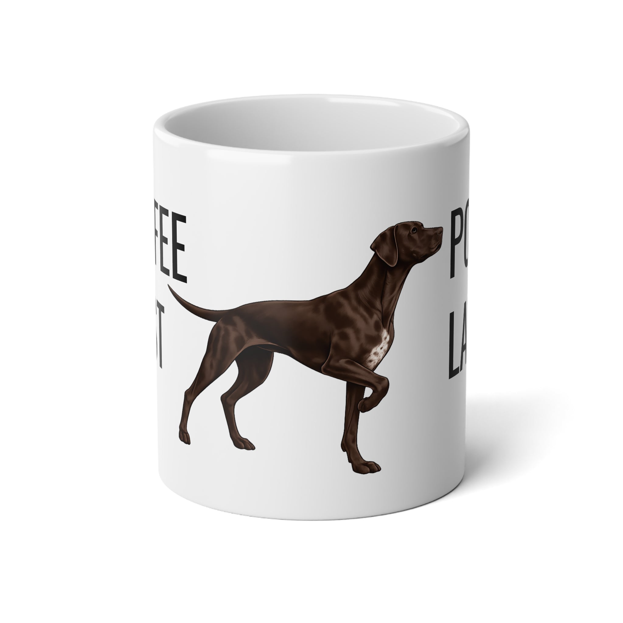 Braque Francais 20oz Mug "Coffee First, Point Later"