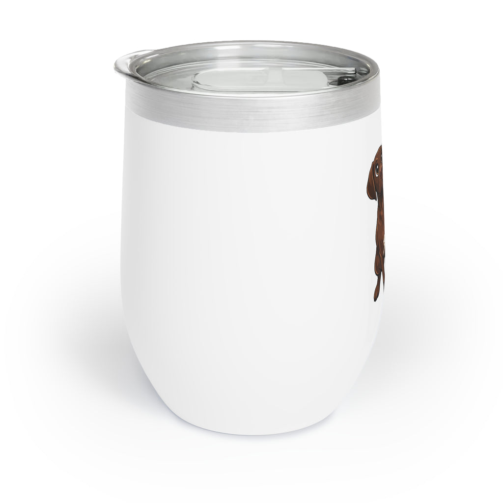 Brothers Braque Cartoon Chill Wine Tumbler