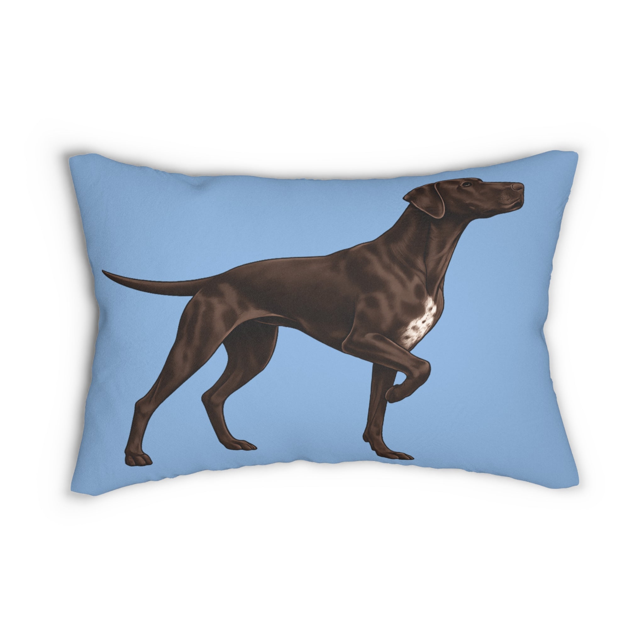 Braque Francais Lumbar Pillow – French Pointer Dog Décor